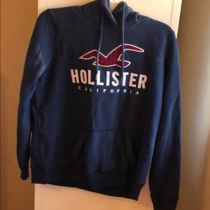 hollister navy hoodie